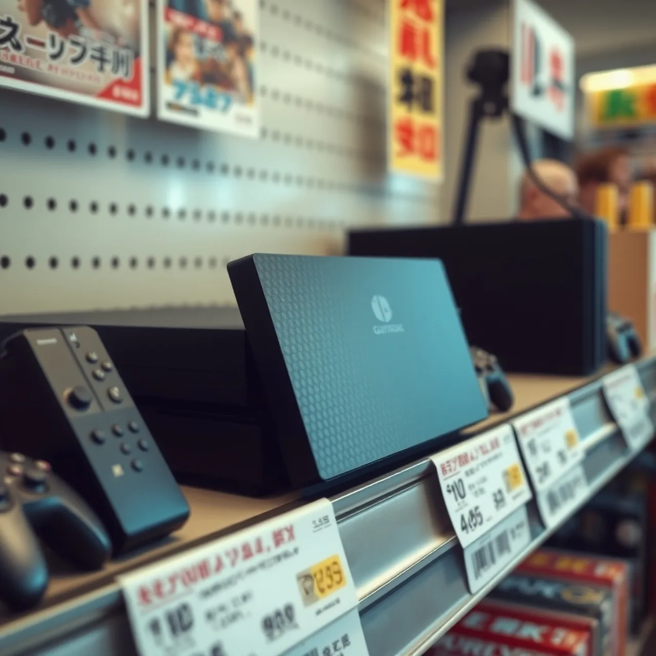 Jovem sentado no sofá, segurando controle de PS5, enquanto ao lado há halteres e uma garrafa de água