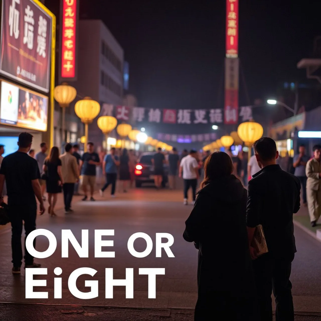 Oito integrantes de ONE OR EIGHT posam juntos, ao fundo o logo da turnê ‘Special SHOW CASE 2026 in ASIA -V8-’