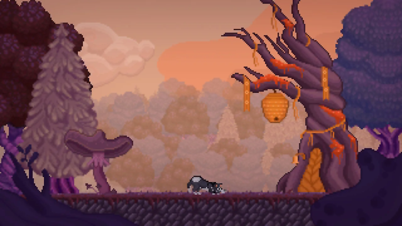 Desenvolvedor focado em um monitor com código de jogo, cercado por periféricos e café em um ambiente de estúdio