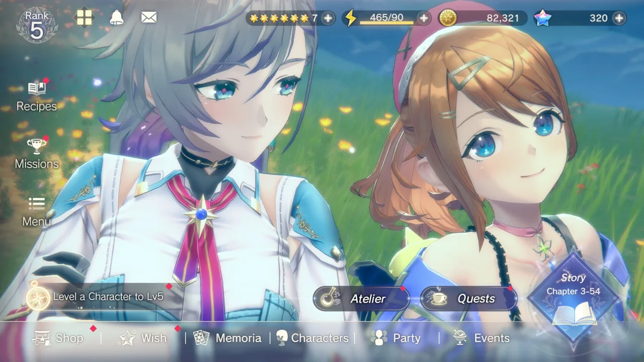 Cena do jogo Atelier Resleriana: Forgotten Alchemy and the Polar Night Liberator