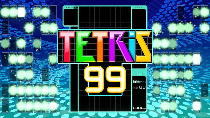 Cena do jogo Tetris 99