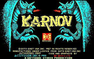 Cena do jogo Karnov