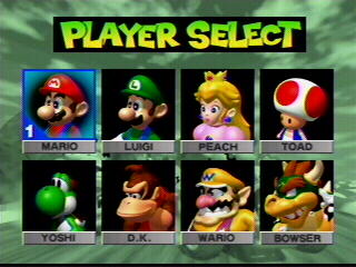 Cena do jogo Mario Kart World