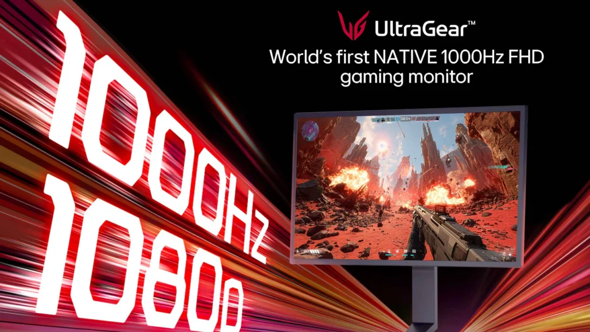 Gamer profissional concentrado diante de monitor de alta performance com teclado mecânico e iluminação RGB intensa