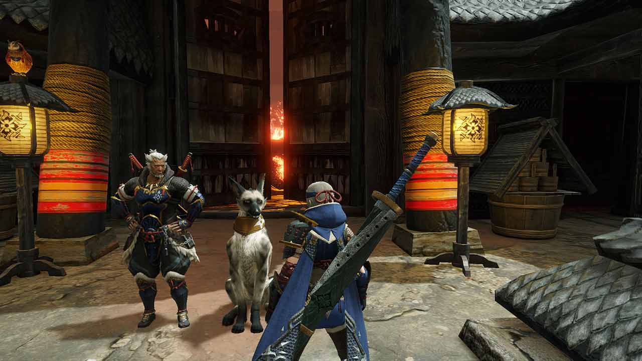 Cena do jogo Monster Hunter Wilds