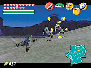 Cena do jogo Ocarina of Time
