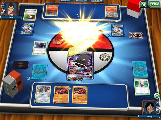 Cena do jogo Pokémon TCG