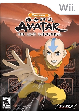 Cena do jogo Aang — personagem de Avatar