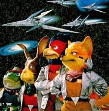 Cena do jogo Star Fox