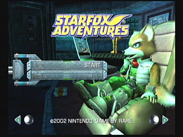 Cena do jogo Star Fox Adventures