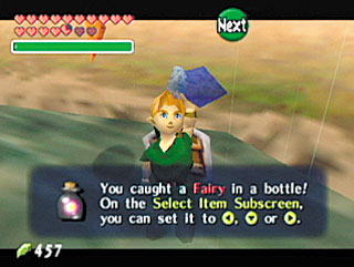 Treino de força com halteres ao lado de uma bandeja de frutas frescas e uma tela do Switch 2 exibindo o logo de Ocarina of Time