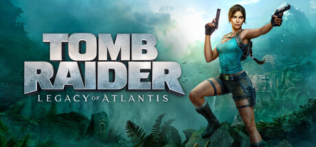 Mulher em roupa de academia faz agachamento segurando o controle PS5, enquanto a tela exibe Tomb Raider
