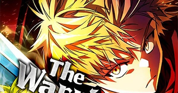 Capa de The Warrior's Ballad mostra um guerreiro de armadura empunhando espada em cenário místico, ao lado do logo da WEBTOON