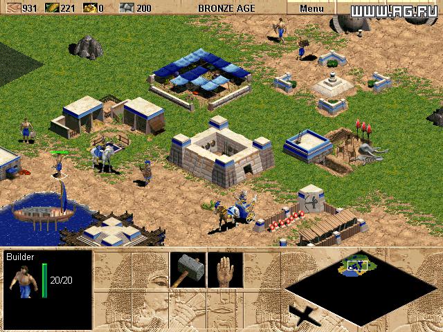 Cena do jogo Age of Empires