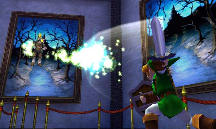 Jovem jogando Zelda no Switch enquanto faz agachamento com halteres ao lado