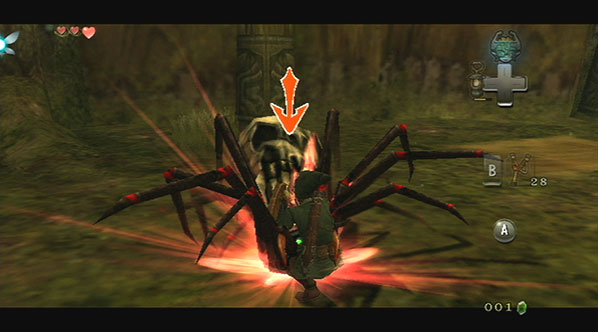 Cena do jogo The Legend of Zelda