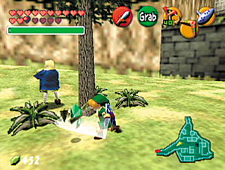 Cena do jogo Zelda: Ocarina of Time