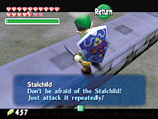 Cena do jogo Zelda: Ocarina of Time