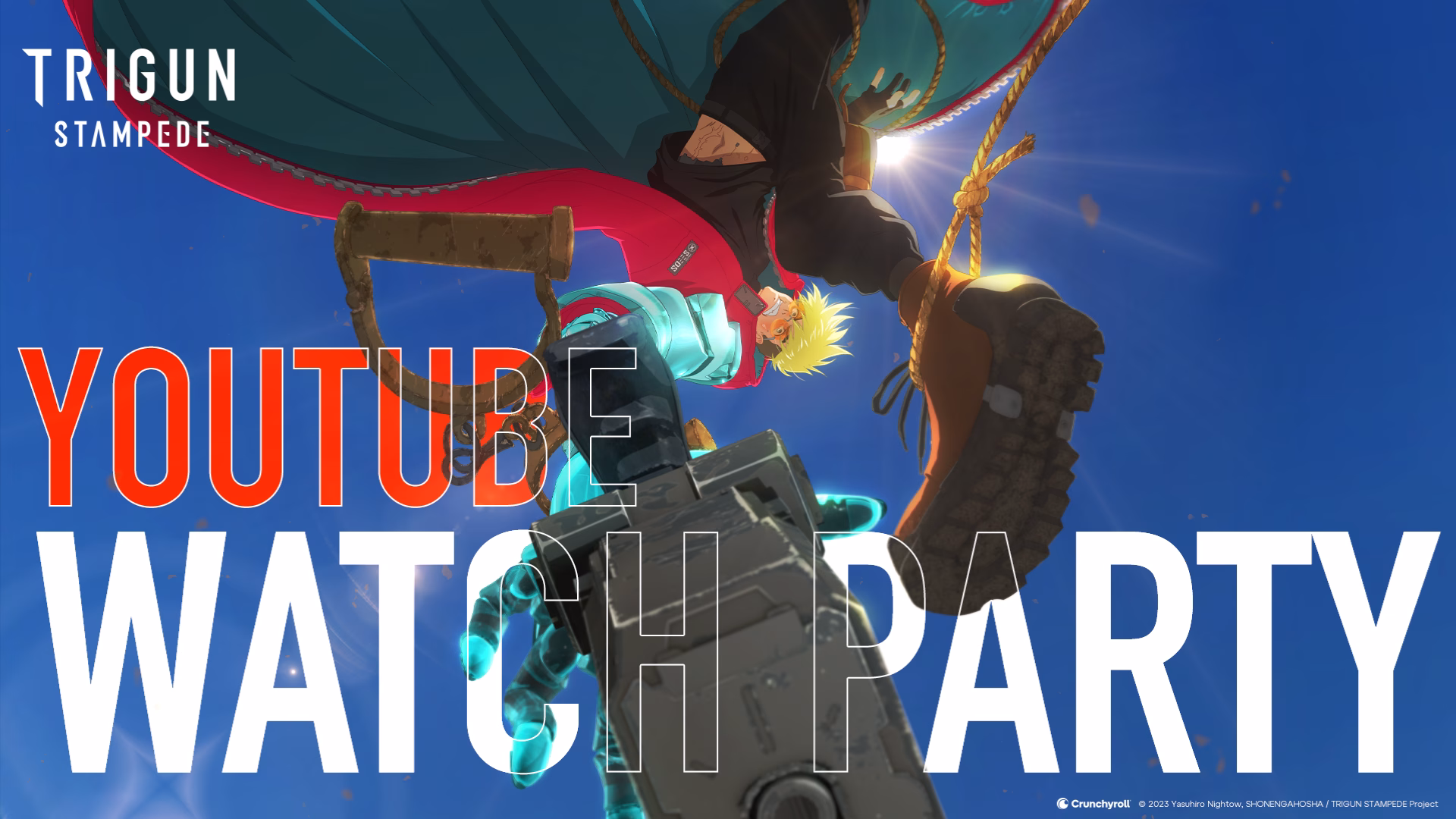 A Festa para Assistir TRIGUN STAMPEDE da Crunchyroll Começa Hoje Antes da Estreia de STARGAZE