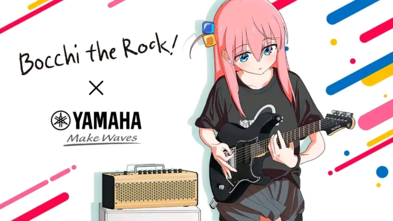 Tem uma Collab de Bocchi the Rock x Yamaha na Cidade do México