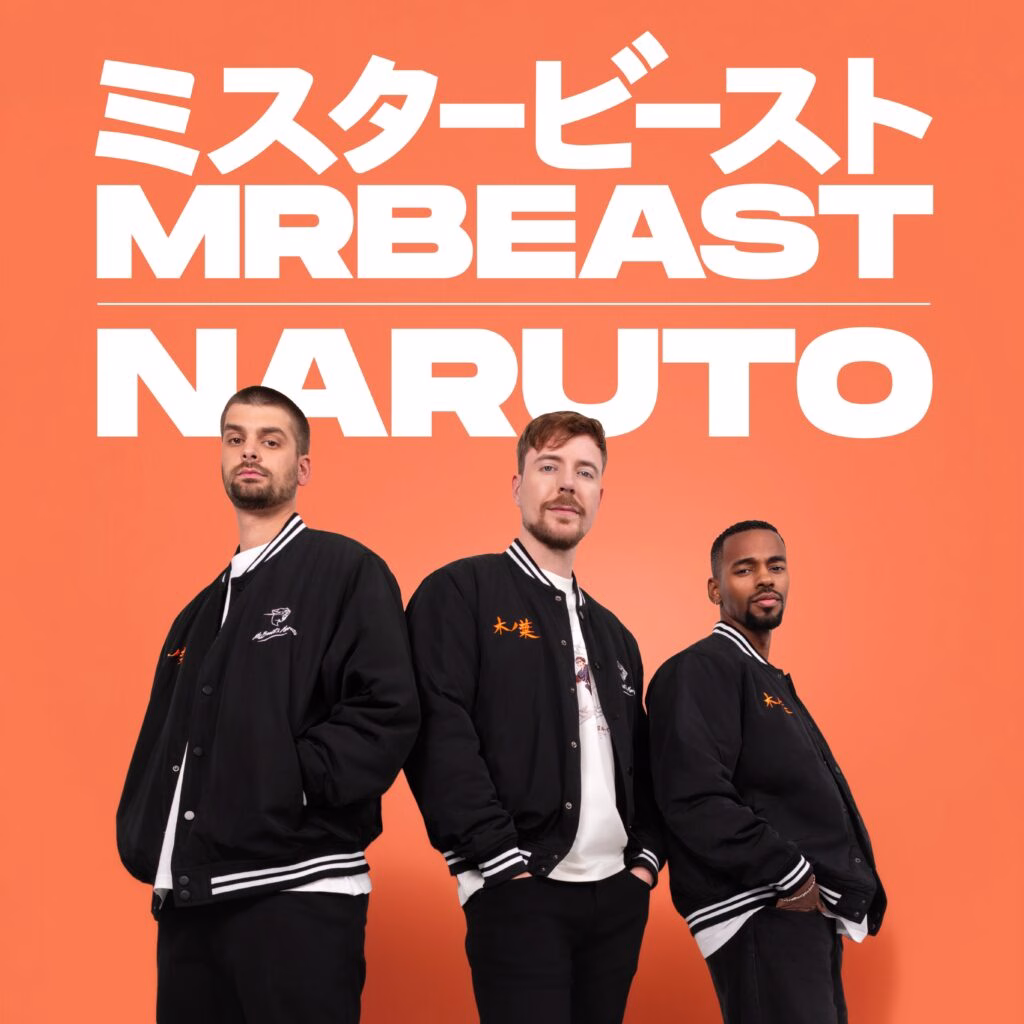 MrBeast x Naruto apparel - MrBeast x Naruto main poster square