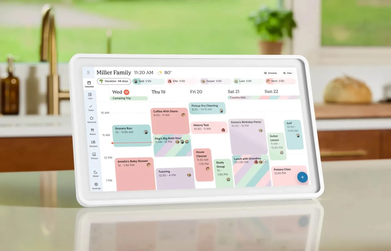 Calendário inteligente de 15 polegadas da Skylight atinge seu menor preço histórico